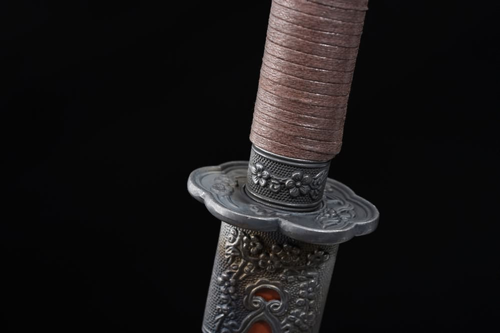 Qing Sword,Broadsword,High Carbon Steel Blade,Leather Scabbard