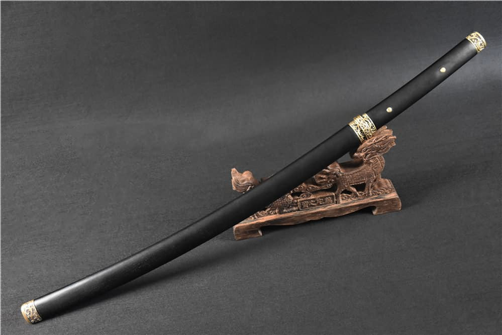 Tang dao sword,Handmade(High carbon steel blade,Brass fittings)Full tang