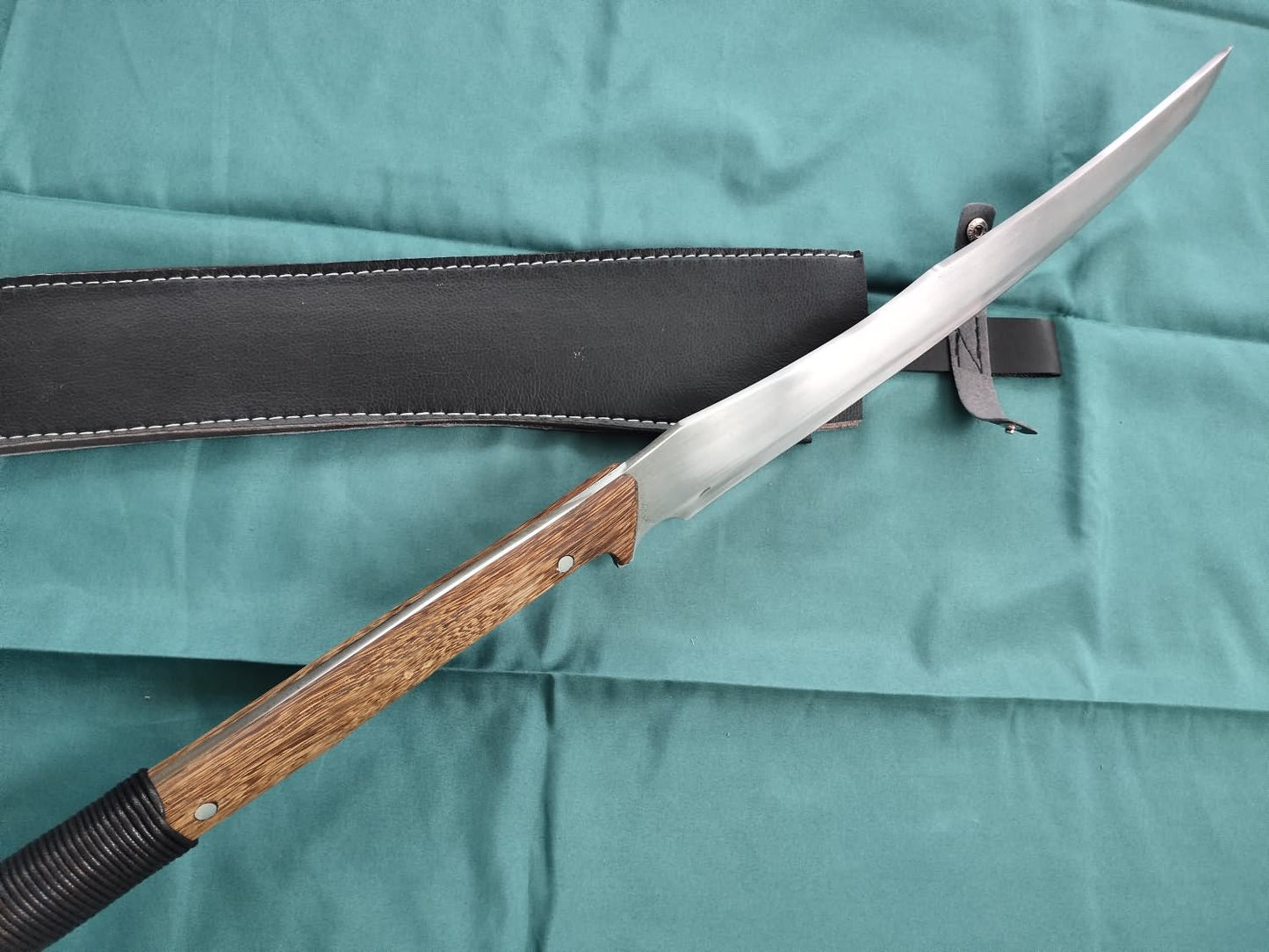 Chinese Long Handle dao Sword Real,Scythe Forged High Carbon Steel Blade