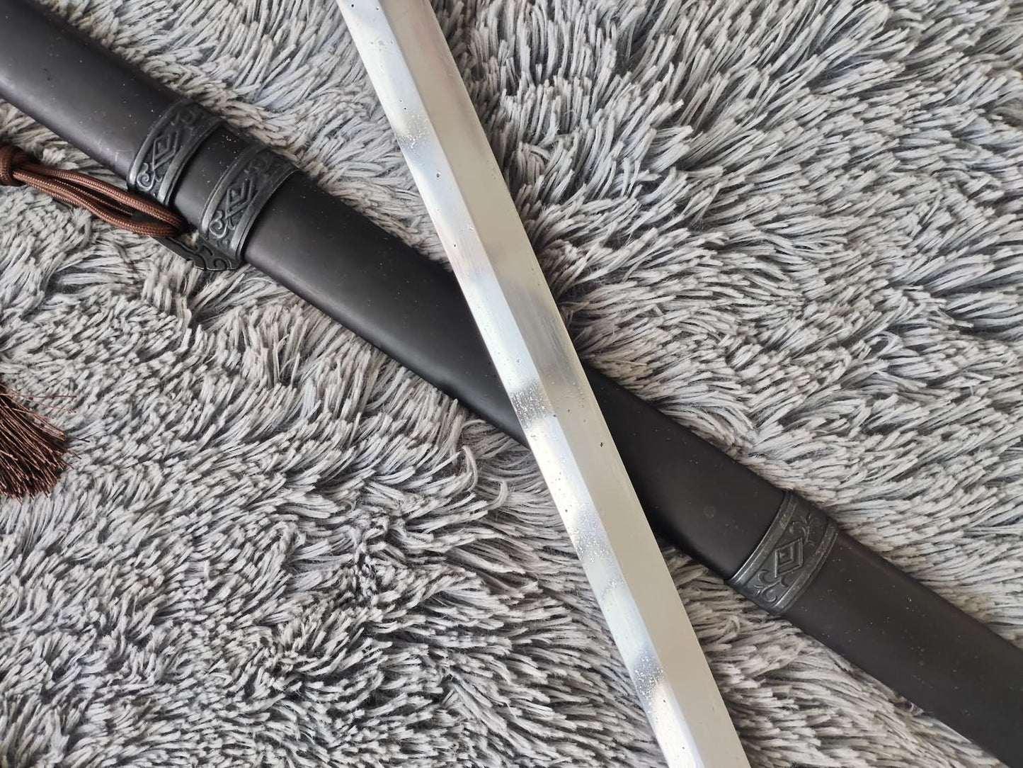 Handcrafted wolong jian Sword with Forged High Carbon Steel Blade and Alloy Fittings-Perfect for China kung fu