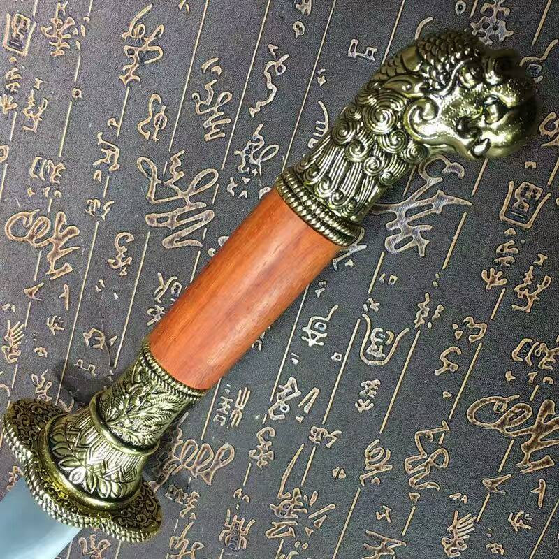 Chinese sword,da kan dao,High carbon steel blade,Pu leather scabbard,Alloy fitting