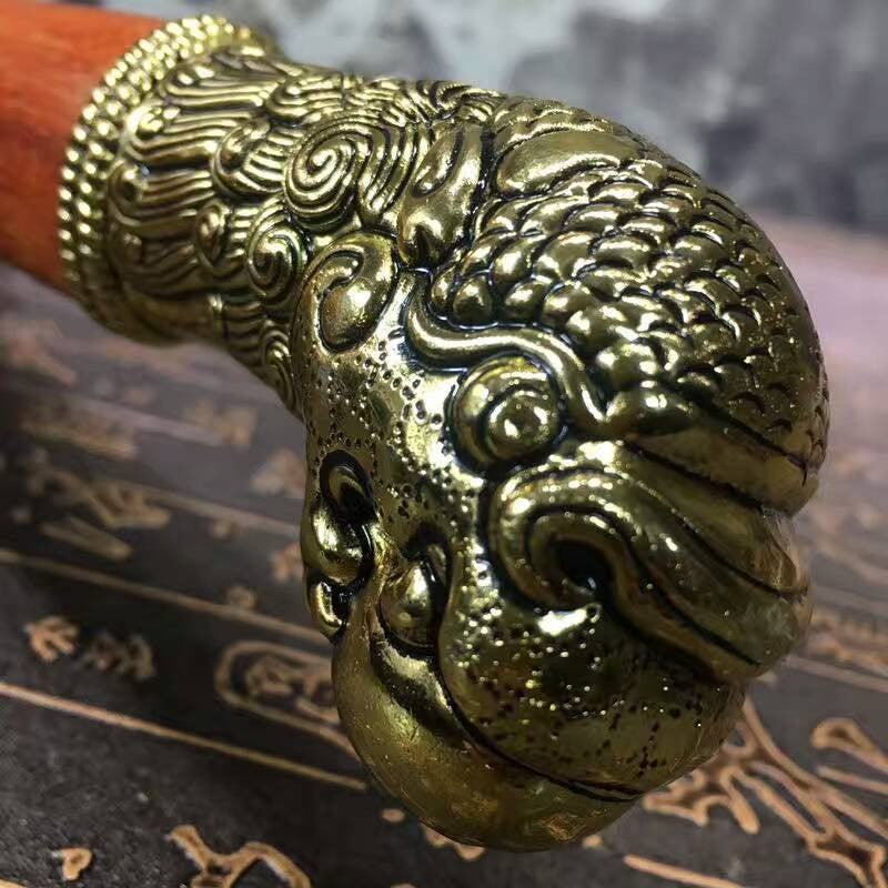 Chinese sword,da kan dao,High carbon steel blade,Pu leather scabbard,Alloy fitting