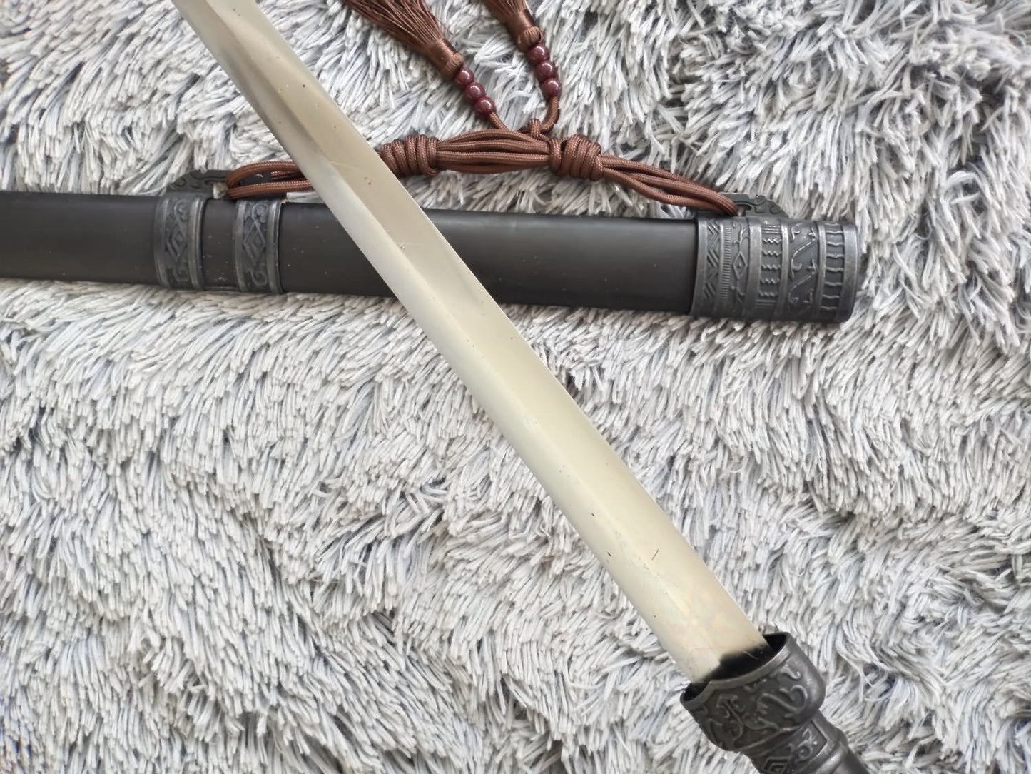 Handcrafted wolong jian Sword with Forged High Carbon Steel Blade and Alloy Fittings-Perfect for China kung fu