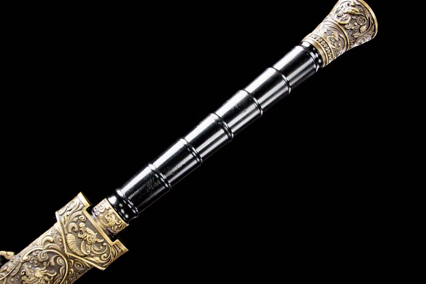 Traditional Chinese Han Sword with High Carbon Steel Etched Blade