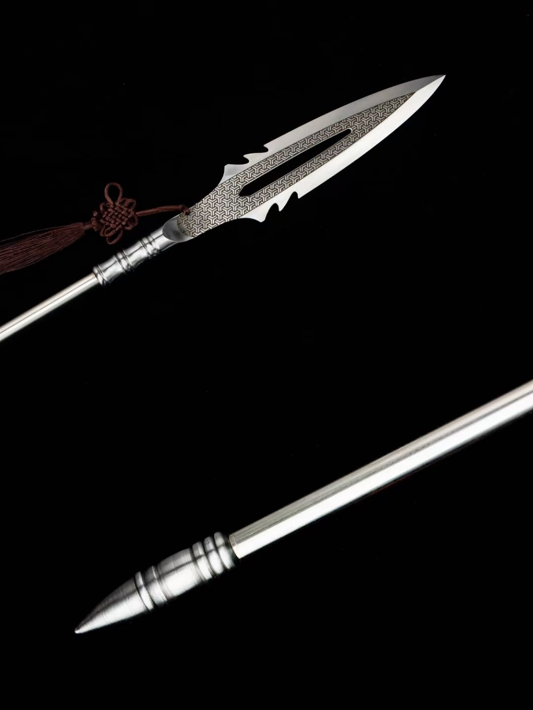 Warlord Spear-Traditional Craftsmanship, Stainless Steel Blade,30inch Length