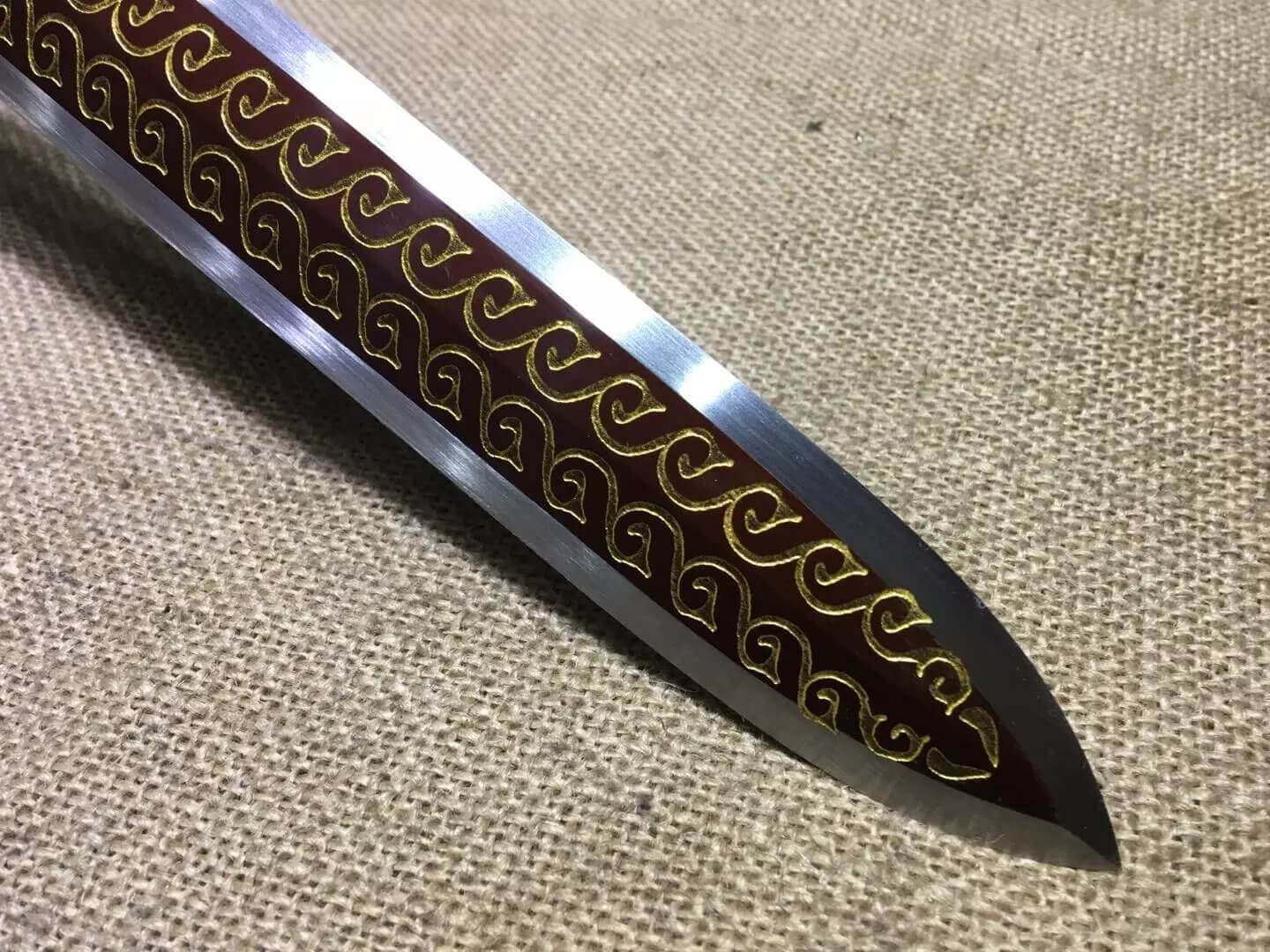 Fengyun jian,High manganese steel blade,Rosewood scabbard,Alloy fitting