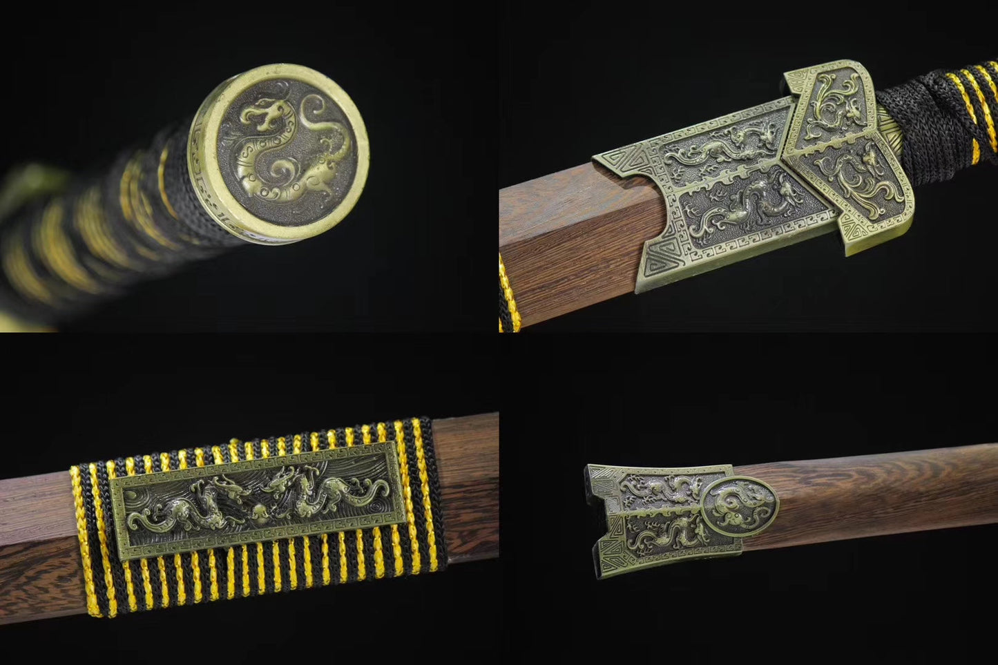 Han dao,High carbon steel blade,Rosewood scabbard,Alloy