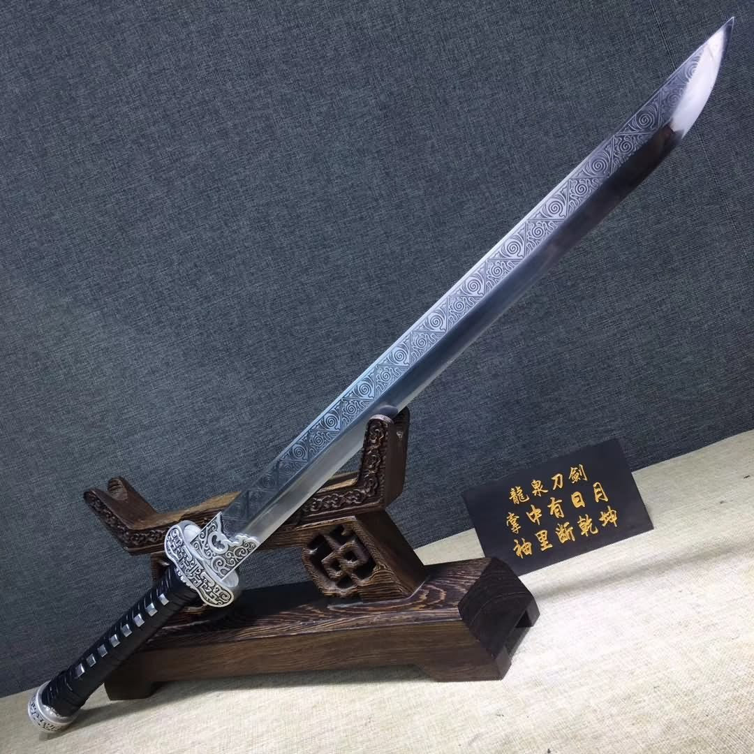 Black gold knife,High carbon steel blade,Rosewood scabbard