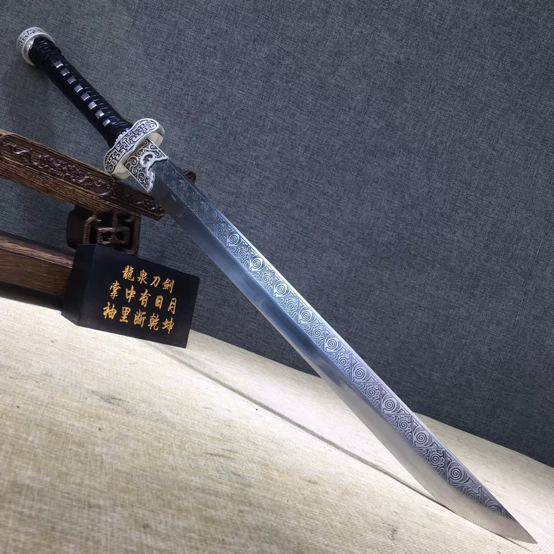 Black gold knife,High carbon steel blade,Rosewood scabbard