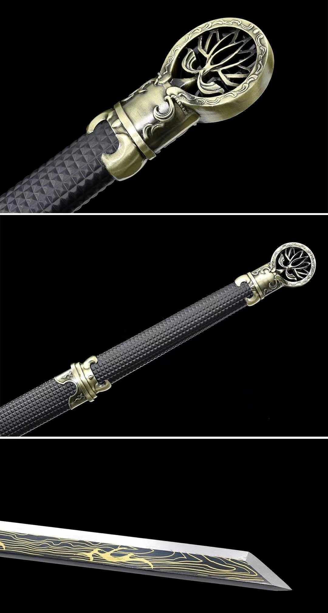 Han jian,Sabre,High Carbon Steel Blade,Full Tang