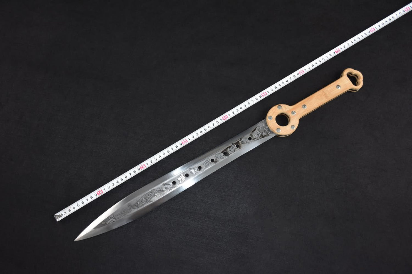 Full tang sword,High carbon steel blade,Leather scabbard