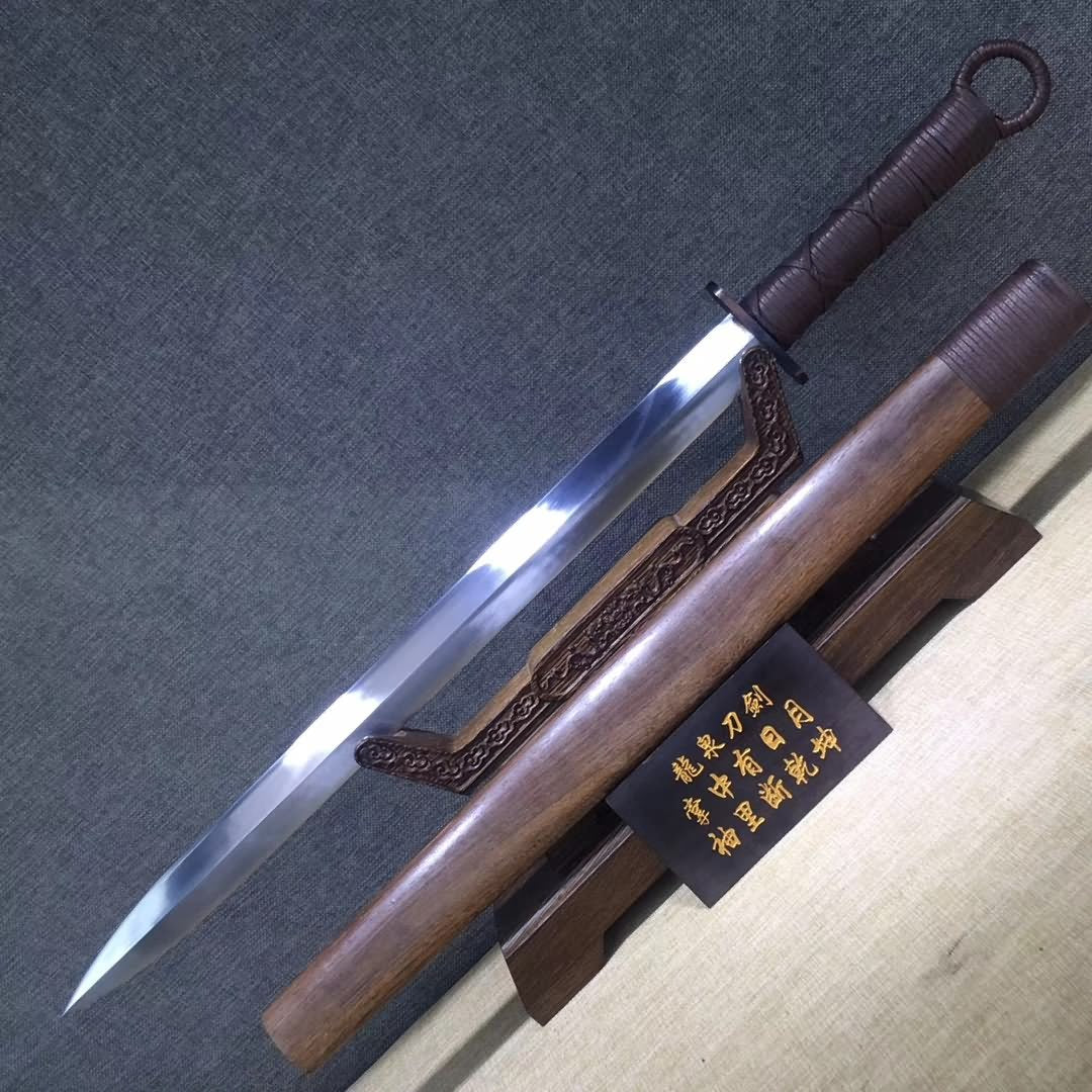 Jian sword,High carbon steel blade,Rosewood,Full tang