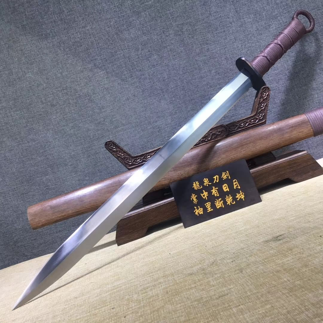 Jian sword,High carbon steel blade,Rosewood,Full tang