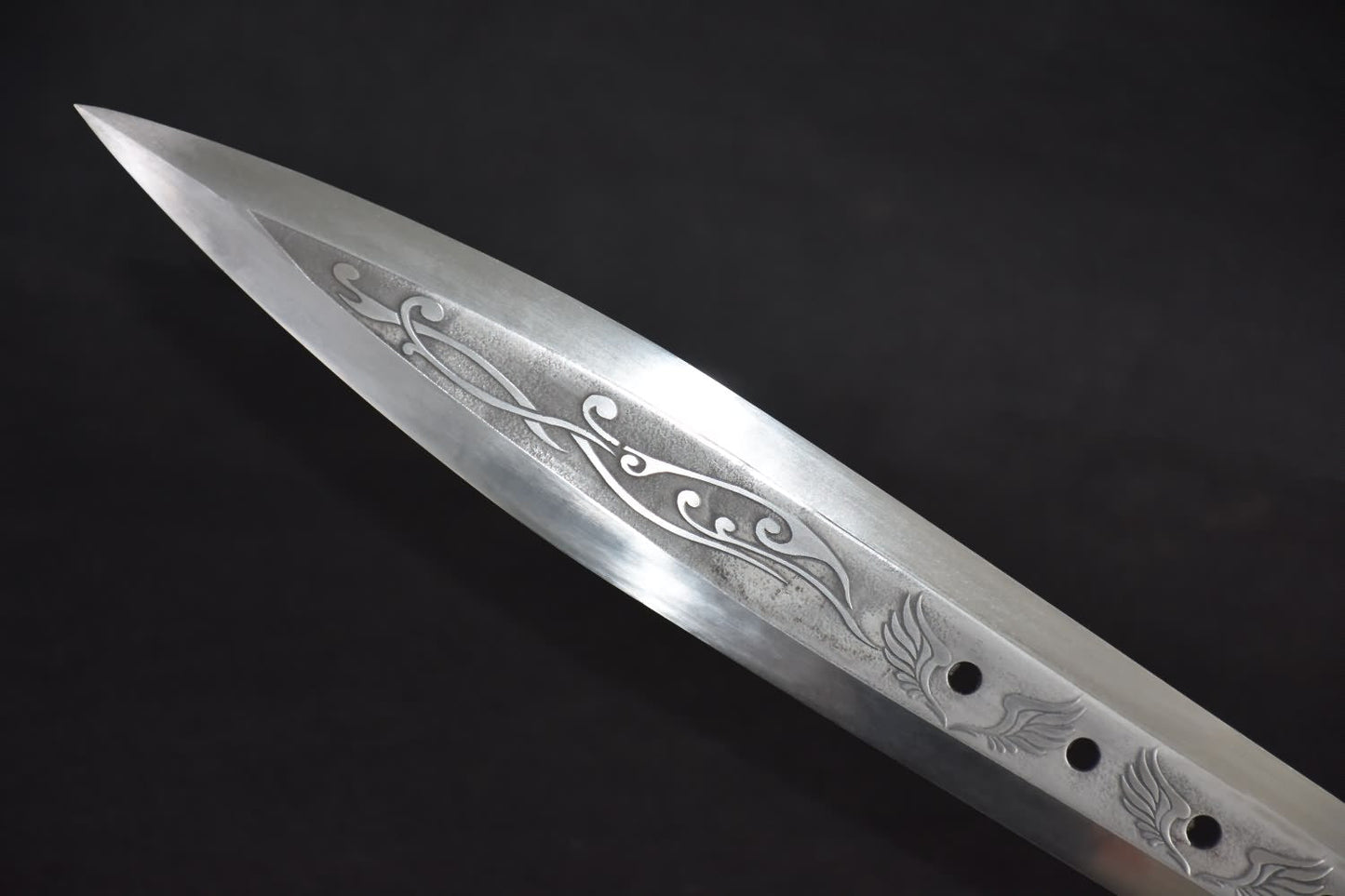 Full tang sword,High carbon steel blade,Leather scabbard