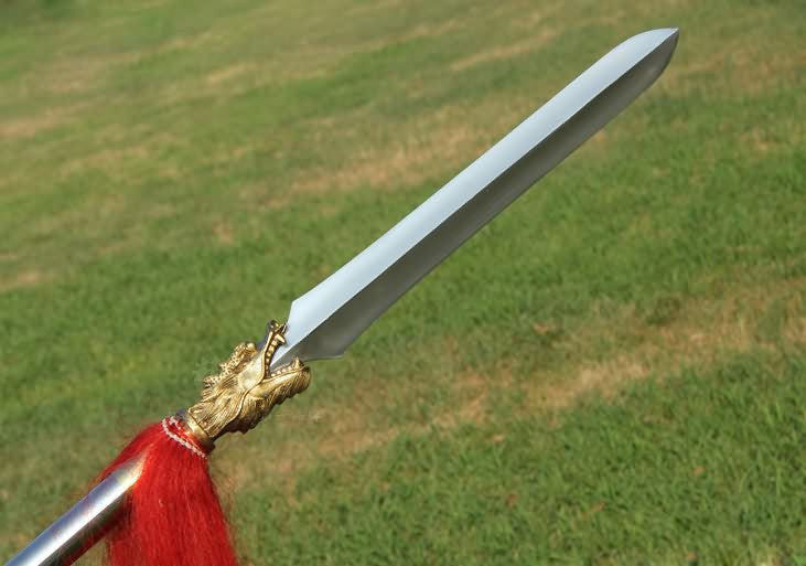 China dragon spear,Liuhe Pike,Stainless steel spearhead,Length 82 inch