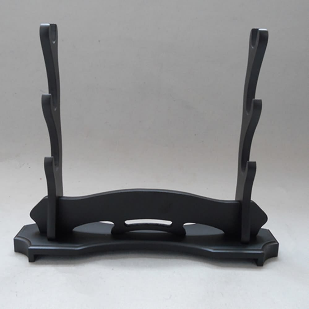 Wooden shelf Table Stand,Sword Table Display Holder,MDF black paint