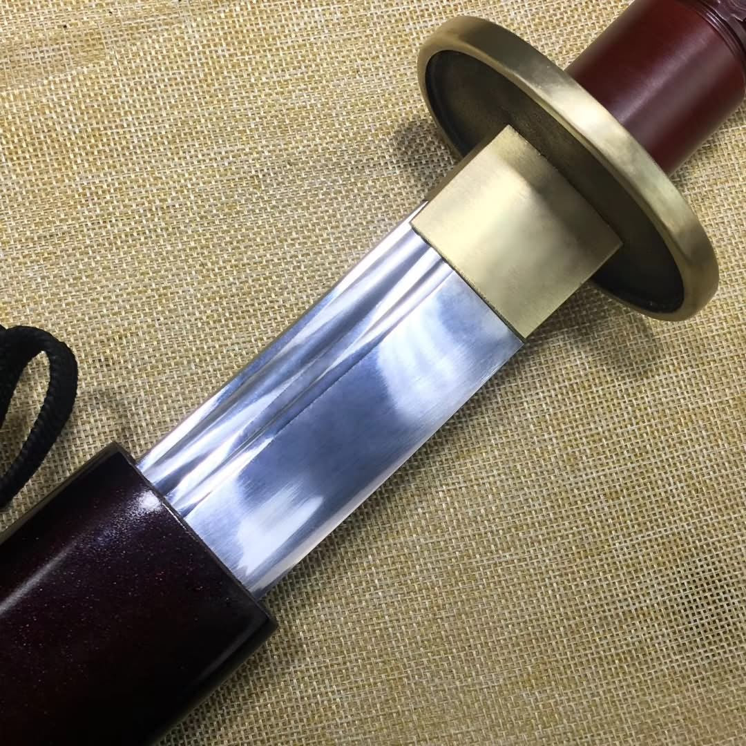 Sabre,Handmade high carbon steel blade,Wood,Chinese sword