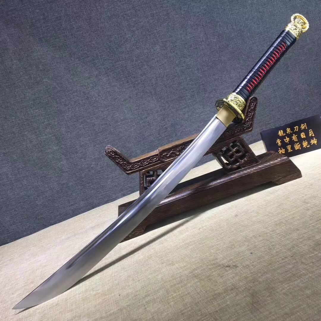 Cut horse broadsword,High carbon steel blade,Wood,Alloy