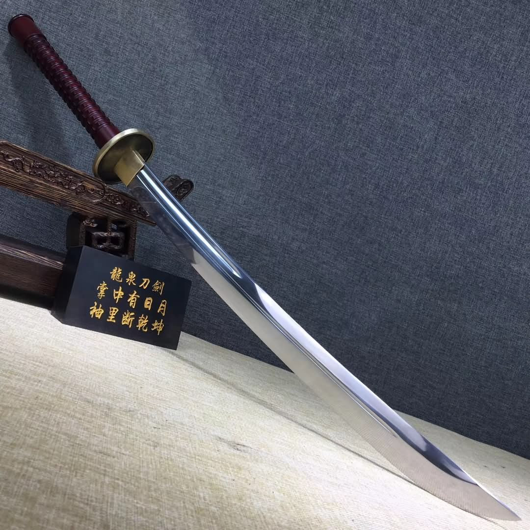 Sabre,Handmade high carbon steel blade,Wood,Chinese sword