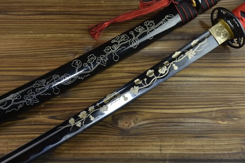 Black blade katana,High carbon steel