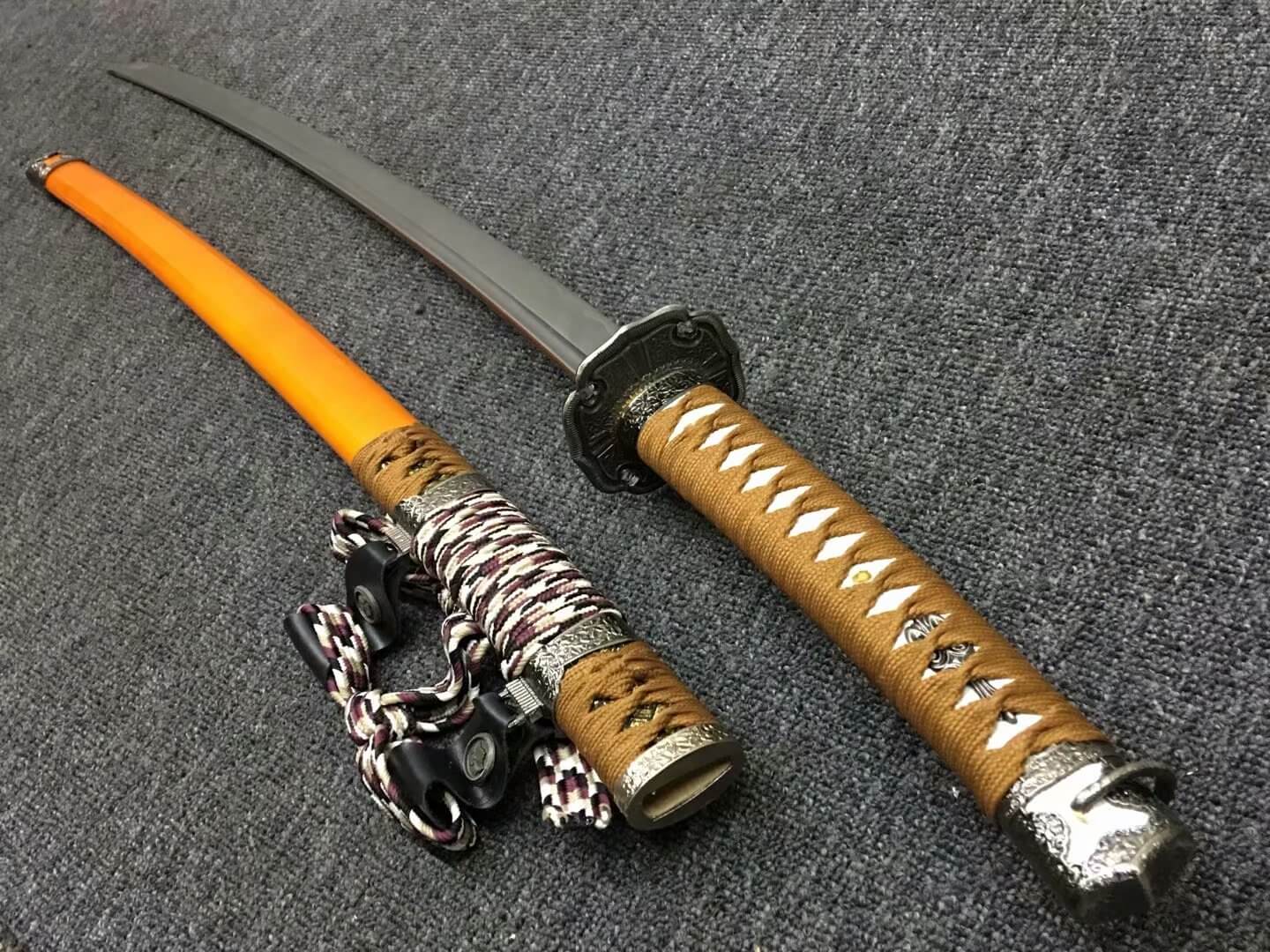 Nihontou Tachi,Nodachi,Medium carbon steel,Wood scabbard,Alloy tosogu