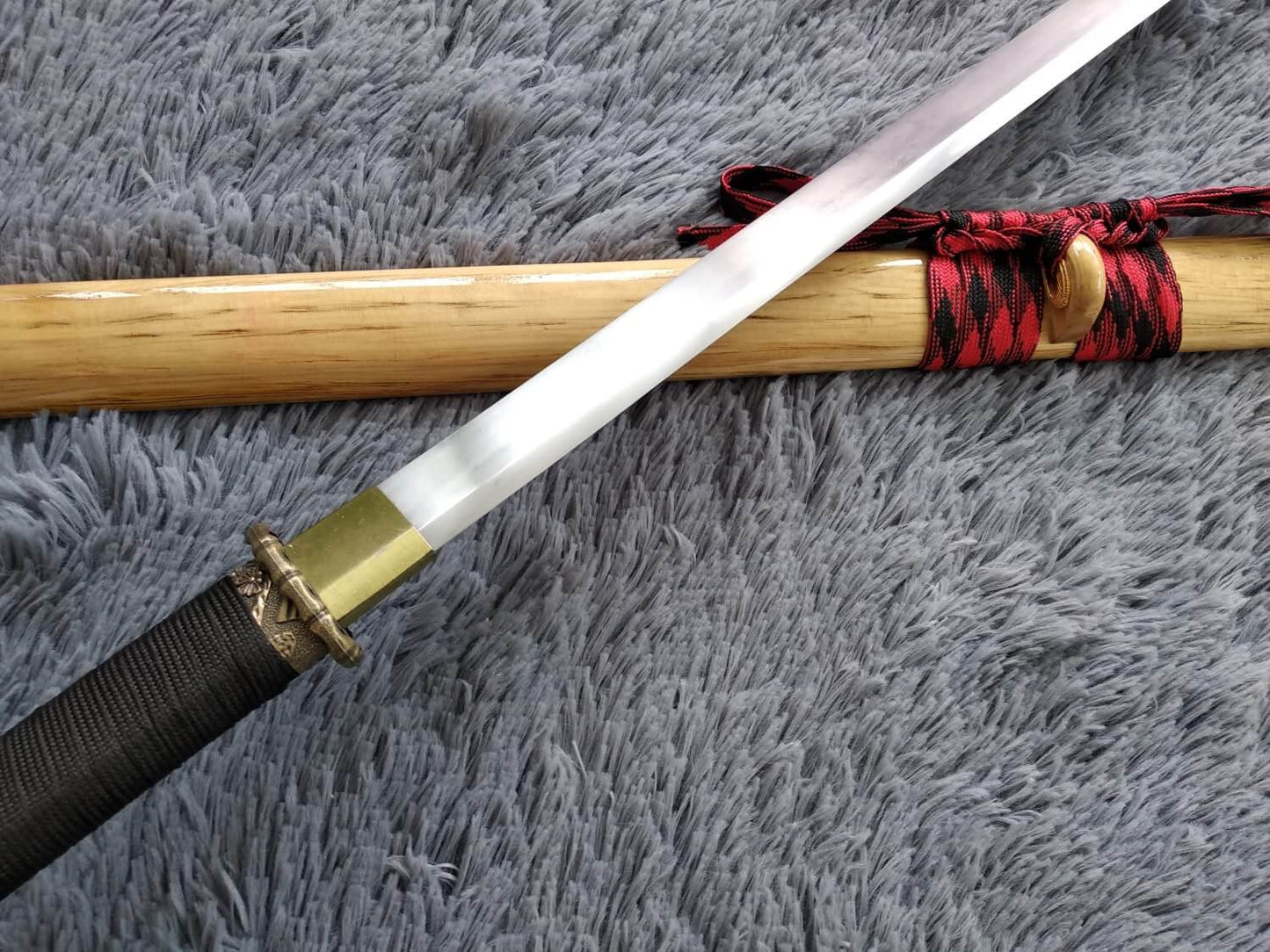 Tang sword,Ninja,High manganese steel,Hardwood,Alloy