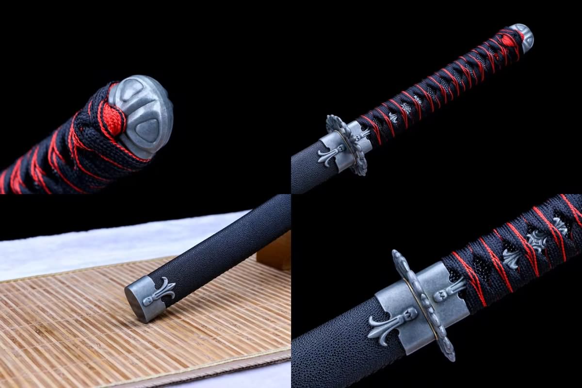 Samurai sword,Forged High carbon steel blades,stingray skin scabbard