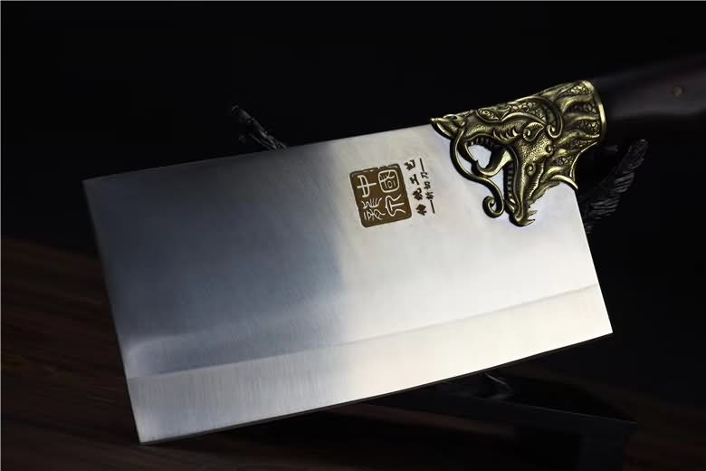 Chinese Cleaver 5Cr15Mov Steel Chef Kitchen Knives Home Cooking Slicing Tools PRO