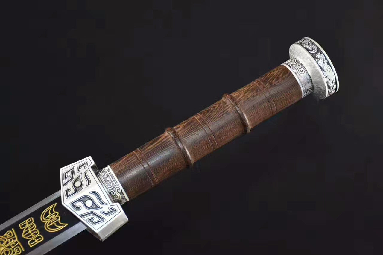 Qin jian(High carbon steel,Rosewood scabbard,Alloy fittings)Length 30"