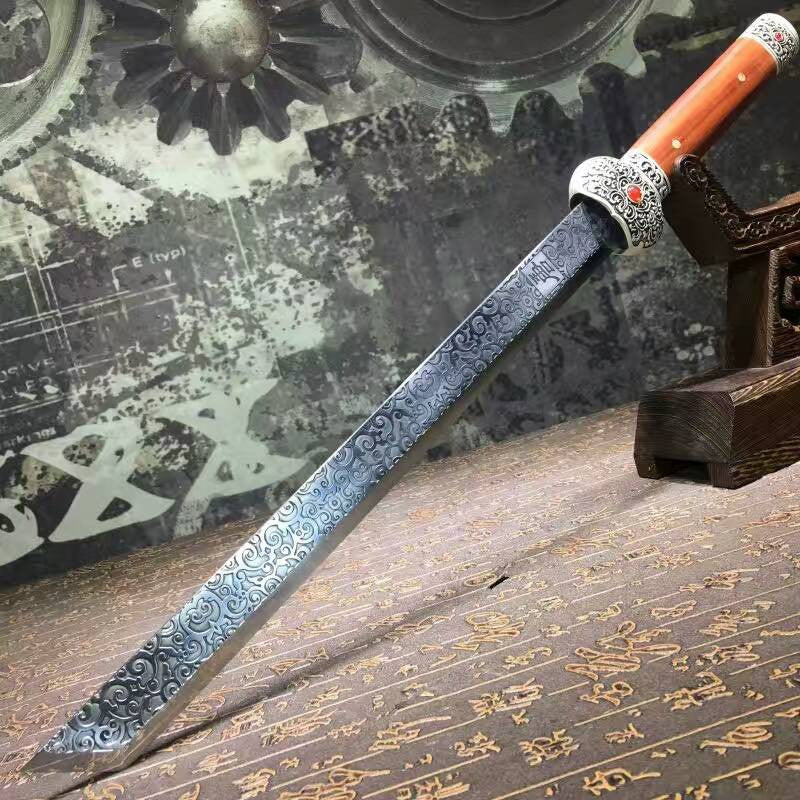 Dagger,short swords,High carbon steel blade,Redwood scabbard,Alloy fittings