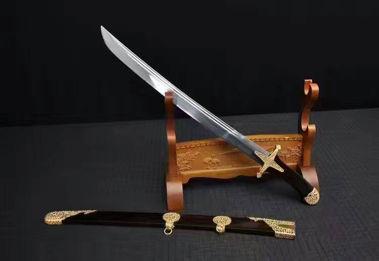 Sword,Asura scimitar(Folded steel,Ebony Scabbard,Brass fitting)Length 30"