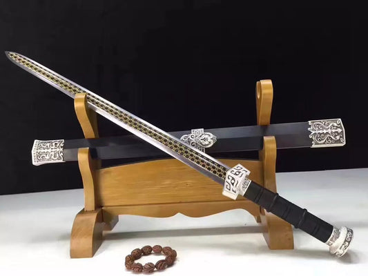 CHIBI sword,High carbon steel,Wood scabbard,Alloy fitting&Handmade art