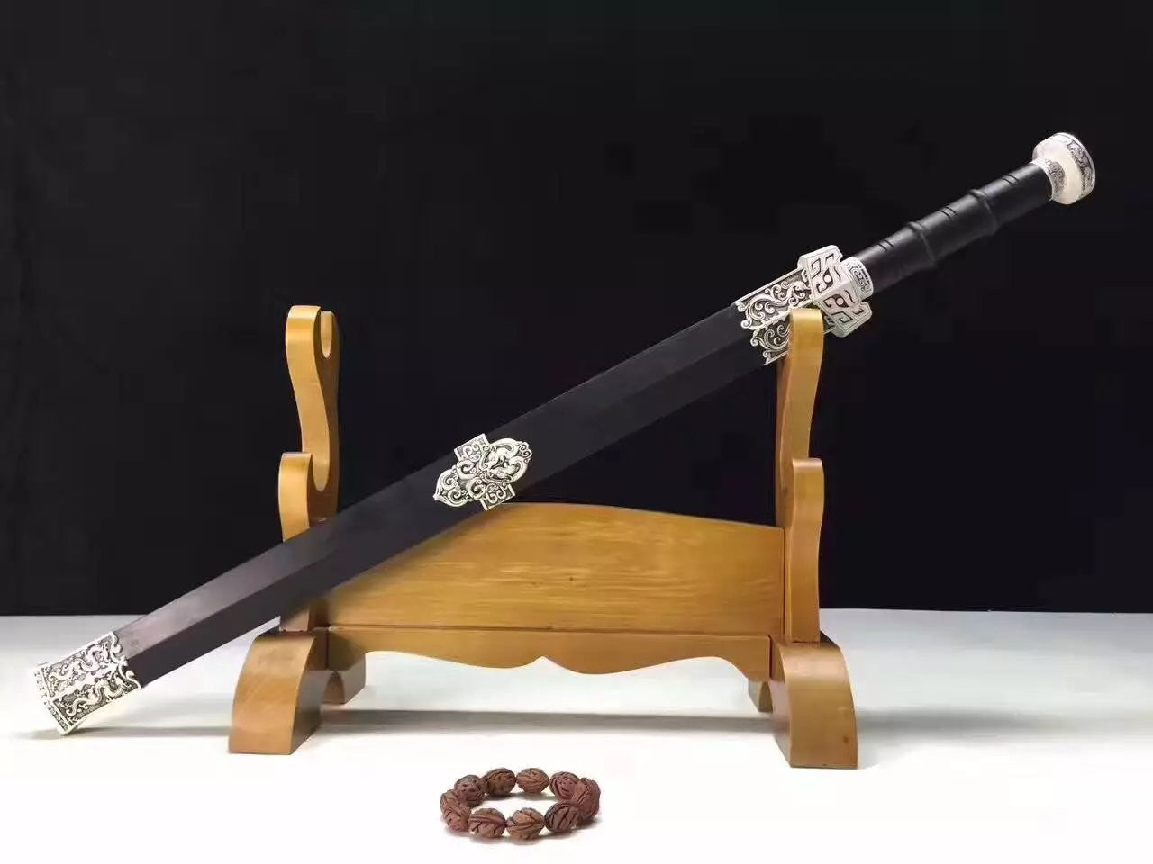 CHIBI sword,High carbon steel,Wood scabbard,Alloy fitting&Handmade art