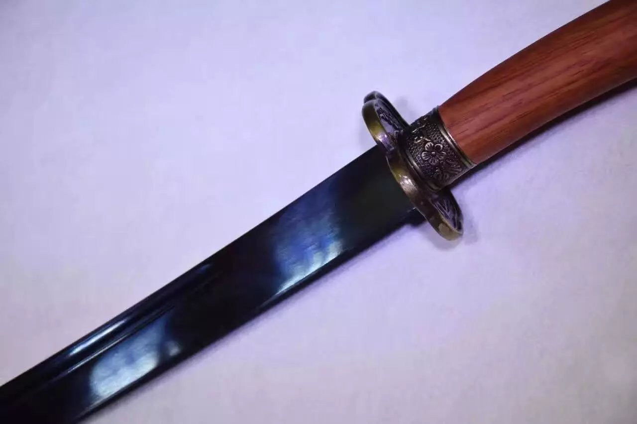 Broadsword,High carbon steel blue blade,Redwood,Alloy fittings