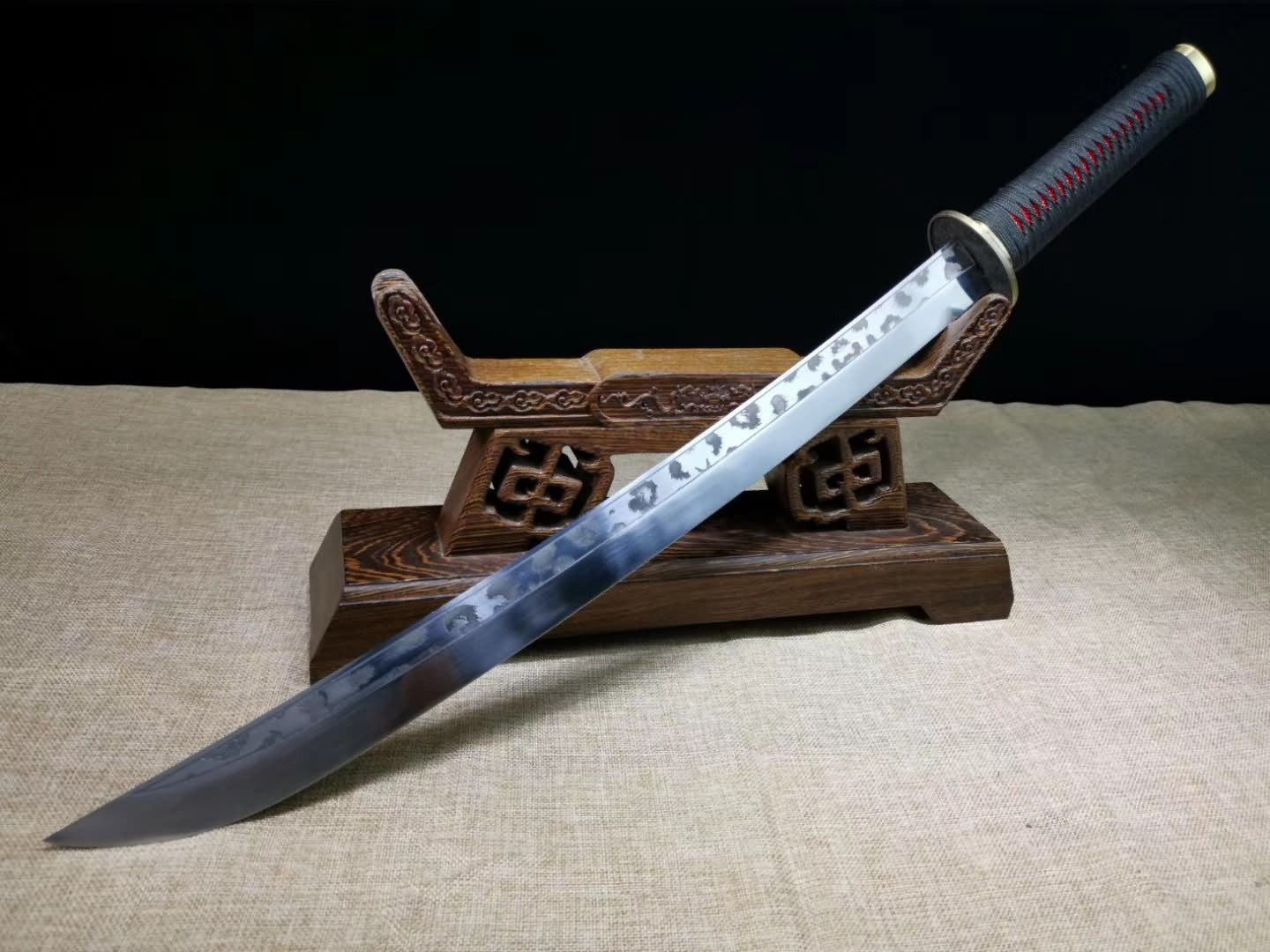 Red scabbard Broadsword,High carbon steel blade