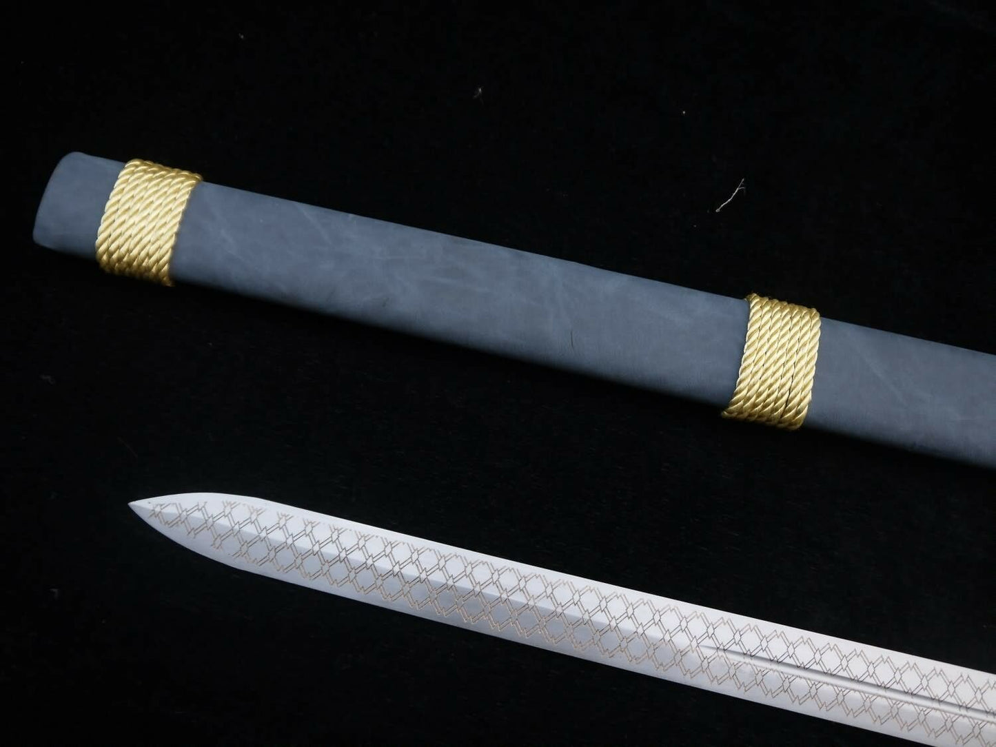 Cosplay sword,Yuanhong jian,High carbon steel blade,Alloy fittings