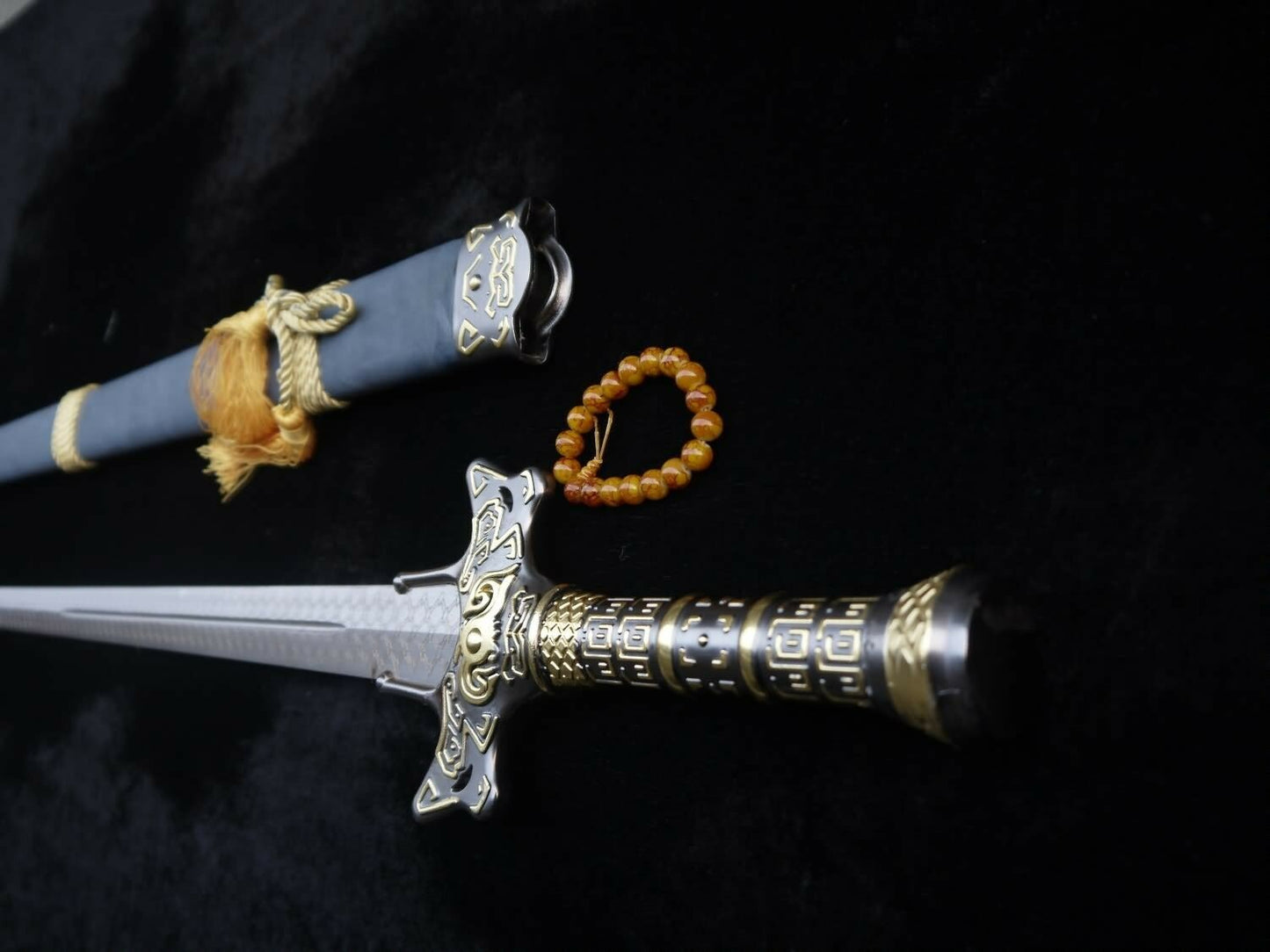 Cosplay sword,Yuanhong jian,High carbon steel blade,Alloy fittings