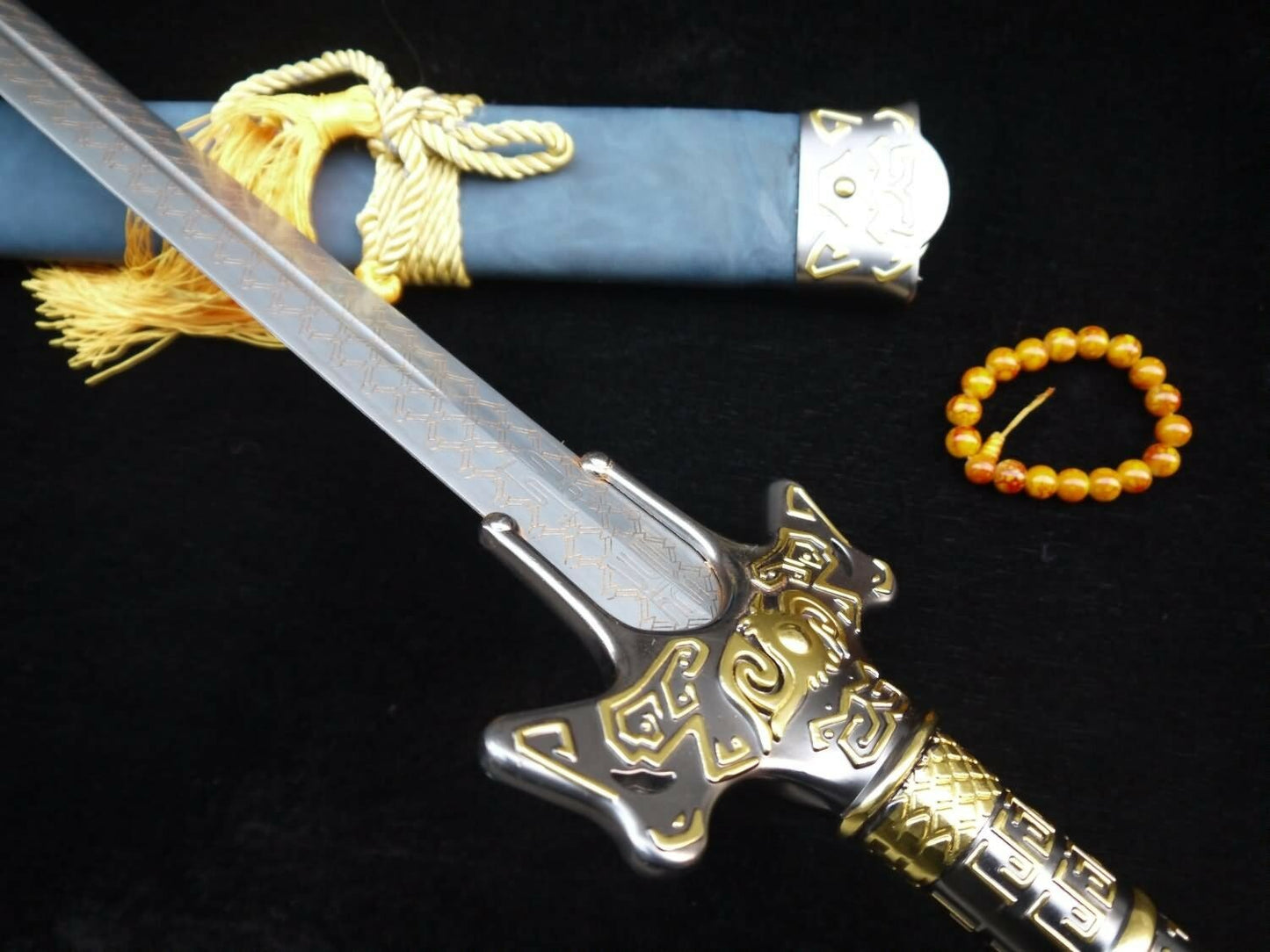 Cosplay sword,Yuanhong jian,High carbon steel blade,Alloy fittings