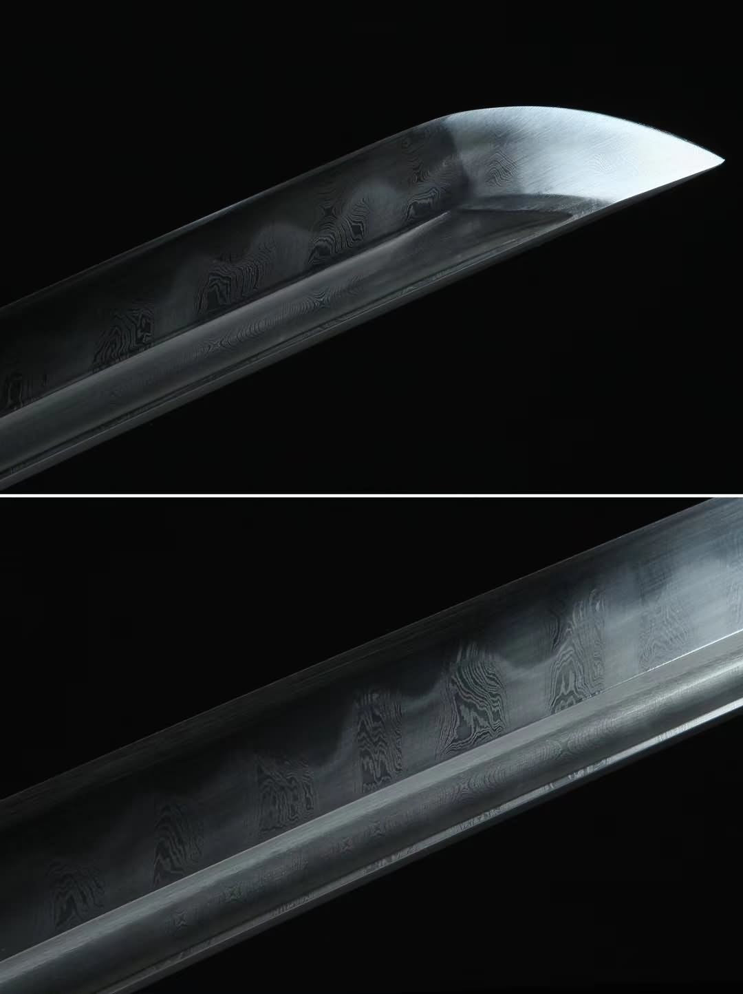 Saber,Forged Damascus Burn Blade,Brass Fittings