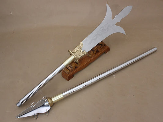 Trident,spear,Stainless steel spearhead and rod