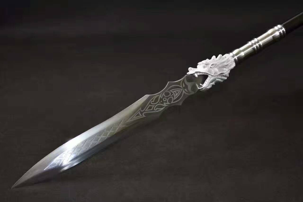 Dragon lance spear High carbon steel Spearhead,Stainless steel rod