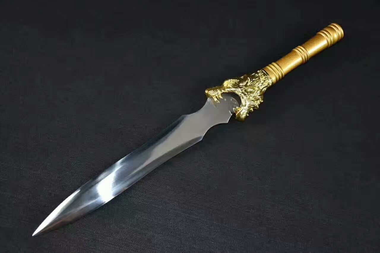 Dragon spear,lance,High manganese steel Spearhead,Stainless steel rod