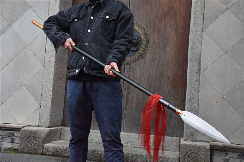 Chinese Spear,Forged High Carbon Steel Blade,Battle Ready