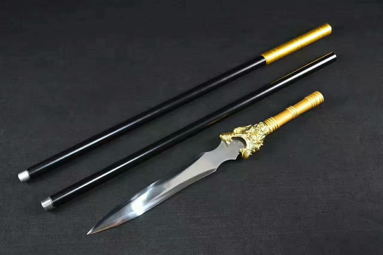 Dragon spear,lance,High manganese steel Spearhead,Stainless steel rod