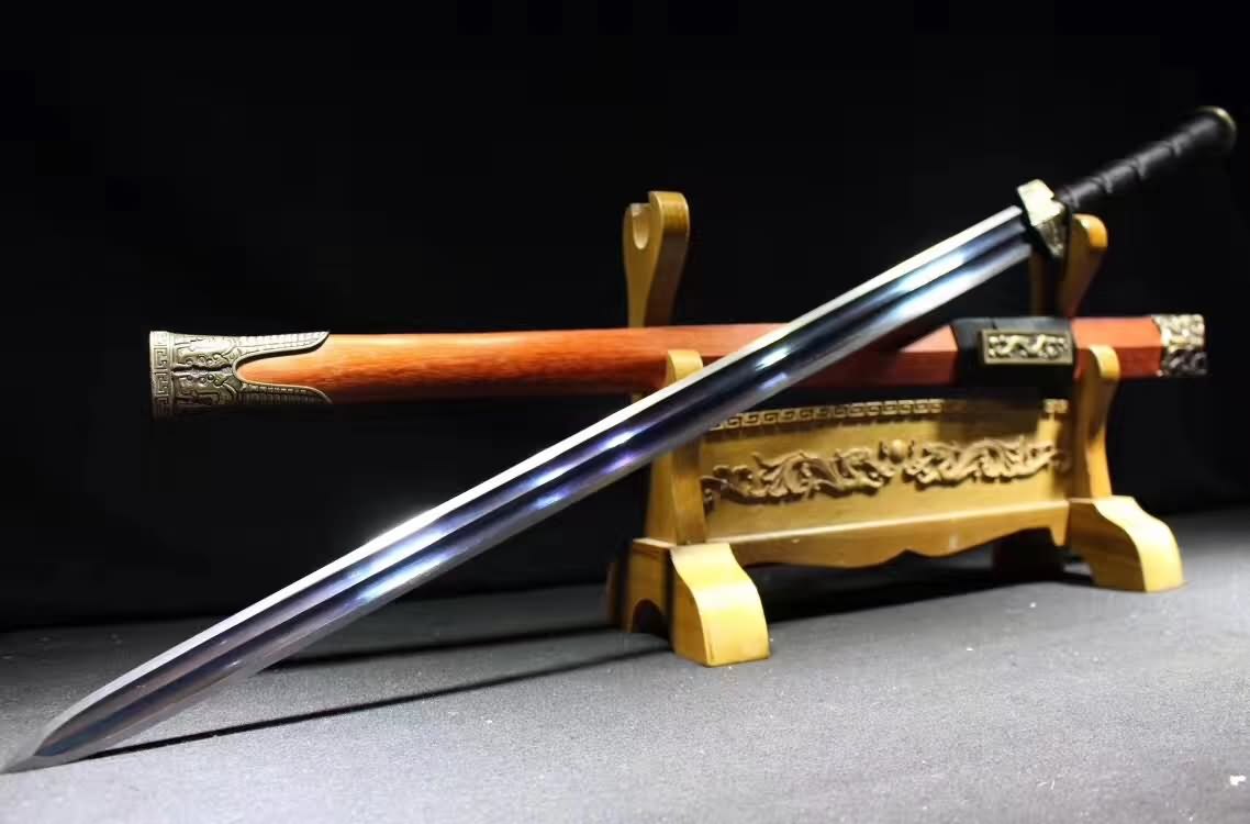 Double Dragon han sword,High carbon steel blade,Kirsite fittings&Handmade art