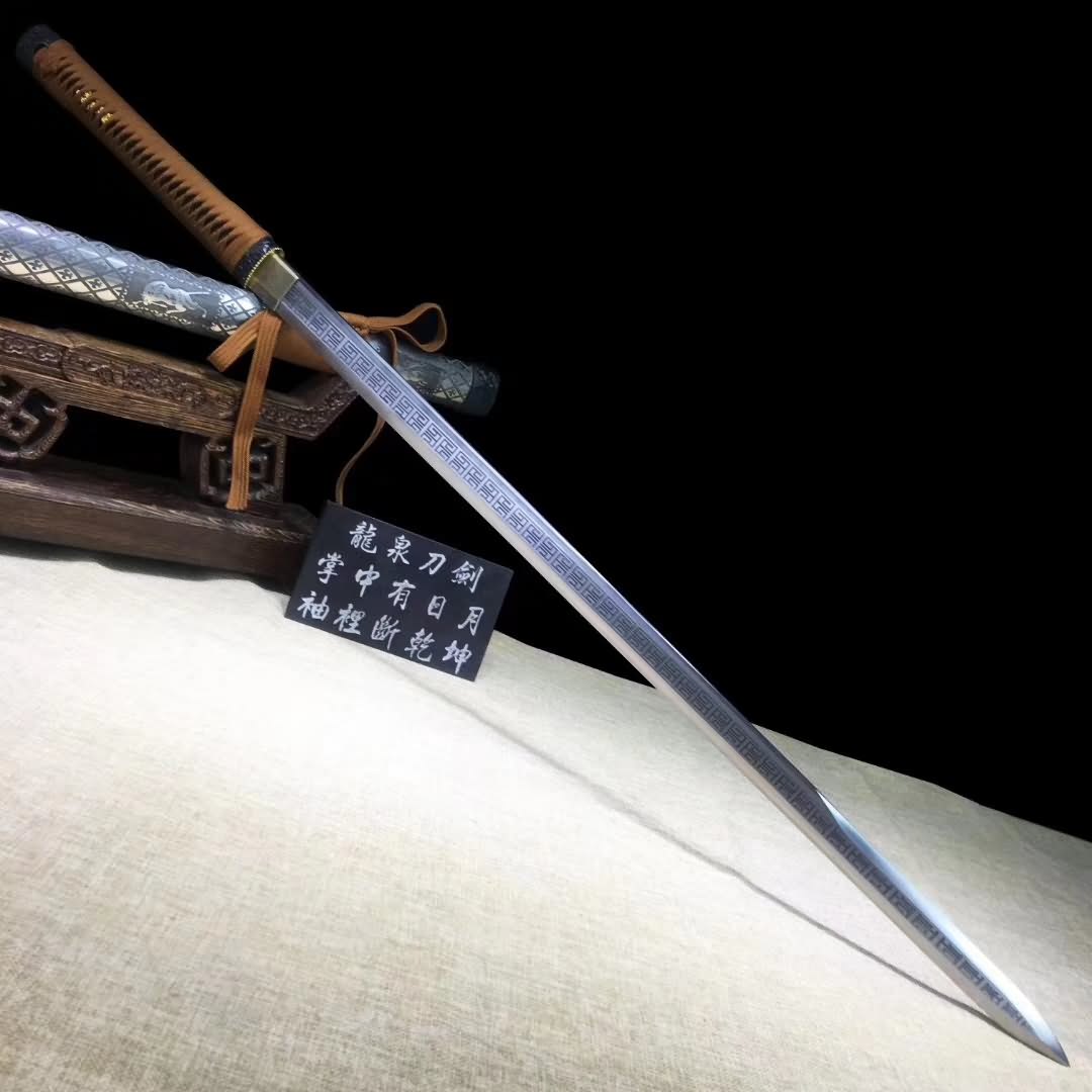 Tang jian,Handmade art,Stainless steel blade,Alloy scabbard