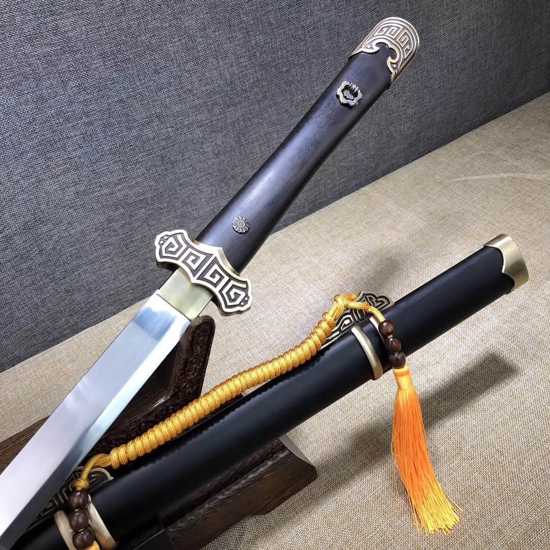 Tang jian sword,Handmade(High carbon steel,Brass fittings)Full tang