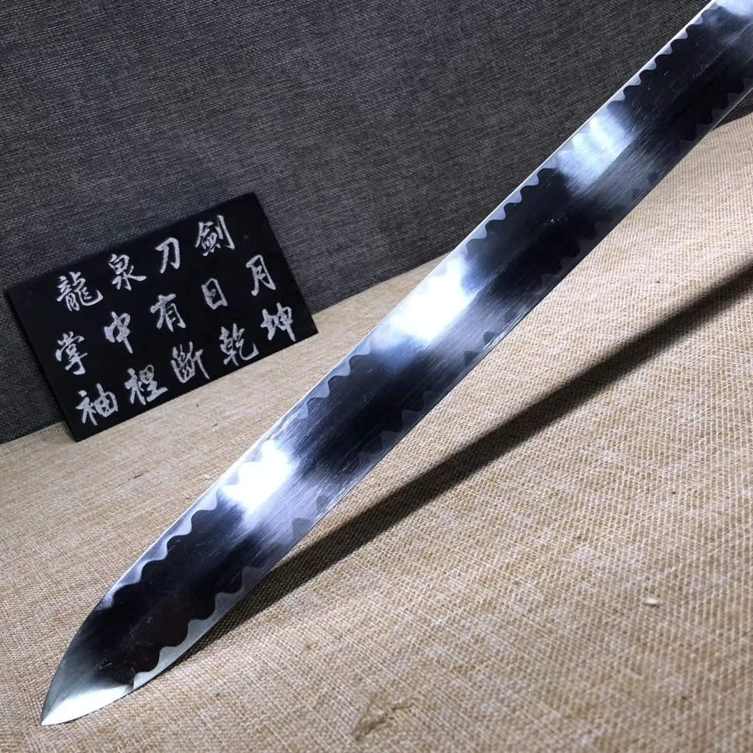 Longquan sword,Medium carbon steel,Rosewood,Alloy