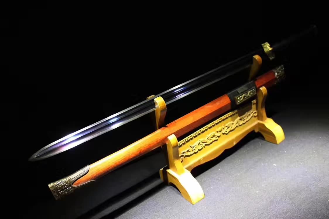 Double Dragon han sword,High carbon steel blade,Kirsite fittings&Handmade art