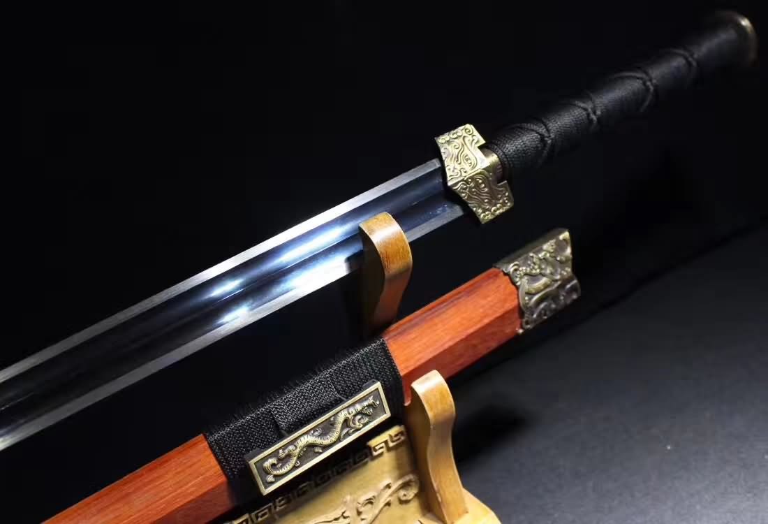 Double Dragon han sword,High carbon steel blade,Kirsite fittings&Handmade art